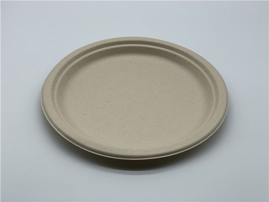 Food Grade Biodegradable Sugarcane Bagasse Plates Round Eco-friendly Food Container