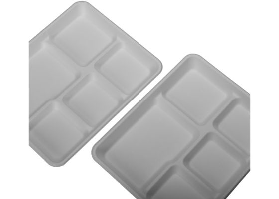 25g Oilproof Lunch Cafeteria  Biodegradable Food Trays