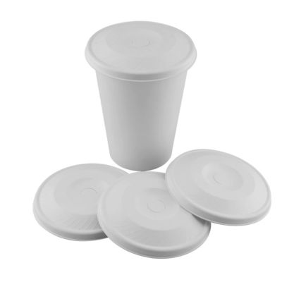 80mm 90mm Biodegradable Bagasse Coffee Cups 8oz 12oz 16oz With Lids